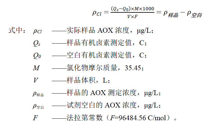 微庫侖法檢測可吸附有機鹵素（AOX）的步驟